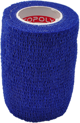 Bild von Selbsthaftender elastischer Verband 7,5 cm - Blau