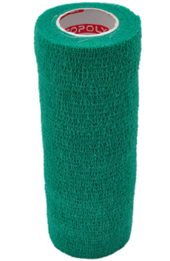 Bild von Selbsthaftender elastischer Verband 15 cm - Grün