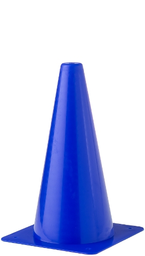 Bild von Plastik Trainingskegel 30cm - Blau - Teamsport