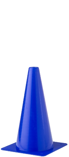 Bild von Plastik Trainingskegel 23cm - Blau - Teamsport