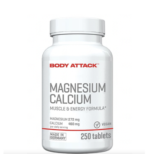 Bild von Magnesium + Kalzium - 250 Tabletten Body Attack