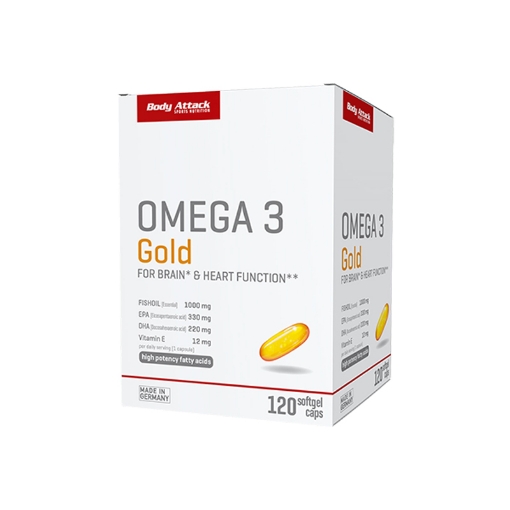 Bild von OMEGA 3 GOLD - 120 Kapseln BODY ATTACK