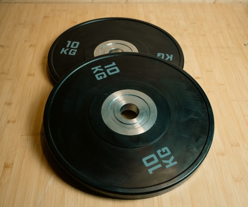 Bild von Set mit 2 schwarzen Olympischen Scheiben 10 kg