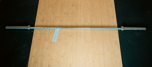 Bild von SILBER-SCHWARZE OLYMPISCHE HANTELSTANGE 200CM