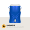 Bild von STEAMY 5 GALLON 20L BLAUE WASSERKANISTER