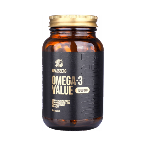 Bild von Grassberg Omega 3 Value 1000mg 60caps - Naskor